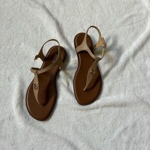 Michael Kors Tan leather boho sandals Women's 8 Like New